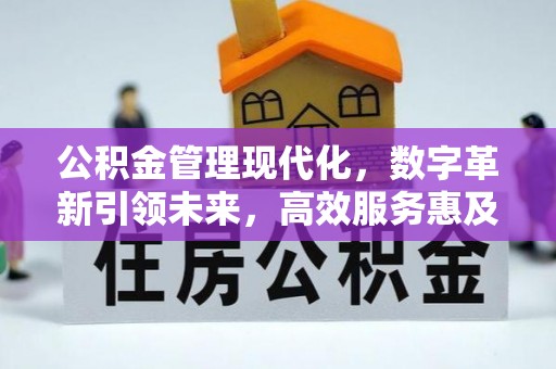 壶关公积金管理现代化，数字革新引领未来，高效服务惠及民生