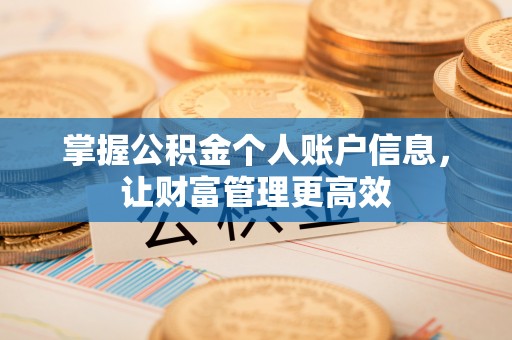 壶关掌握公积金个人账户信息，让财富管理更高效